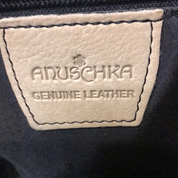 Anuschka Handpaint Leather Satchel Zip Around Shoulder Bag Floral EUC - Picture 11 of 13